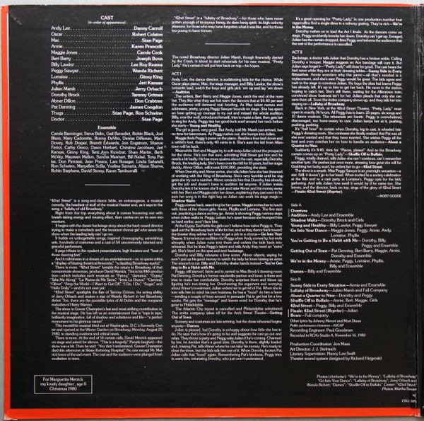 Harry Warren (2) Lyrics by Al Dubin Presented By David Merrick (2) : 42nd Street (LP, Album, Ind)