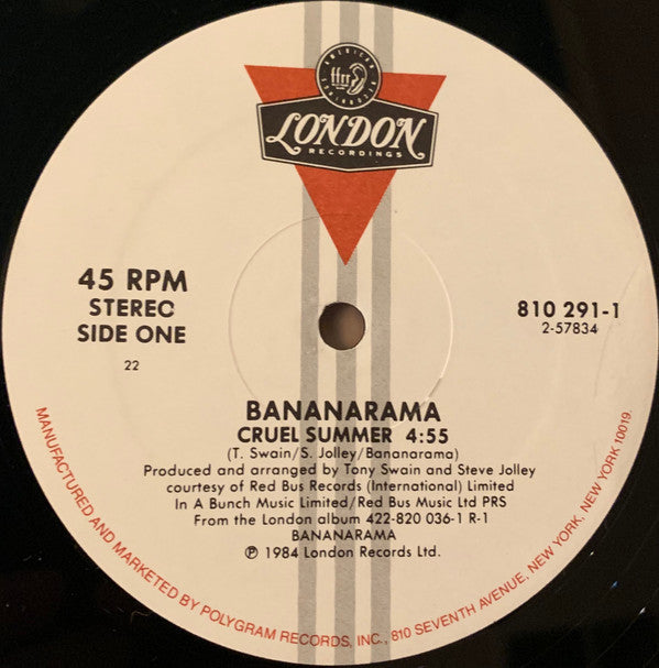 Bananarama : Cruel Summer (12", Single, 22 )