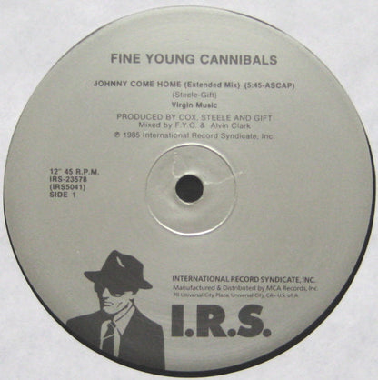 Fine Young Cannibals : Johnny Come Home (Extended Mix) (12", Single, Sil)