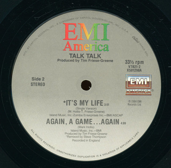 Talk Talk : It's My Life (Extended Version) (12", Single, Win)