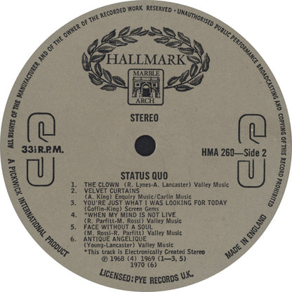 Status Quo : Status Quo (LP, Comp)