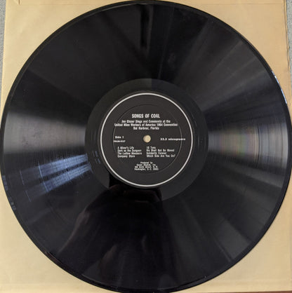 Joe Glazer : Songs of Coal - Joe Glazer Sings at the 1964 United Mine Workers of America Convention (LP)