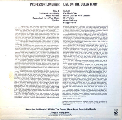 Professor Longhair : Live On The Queen Mary (LP, Album)