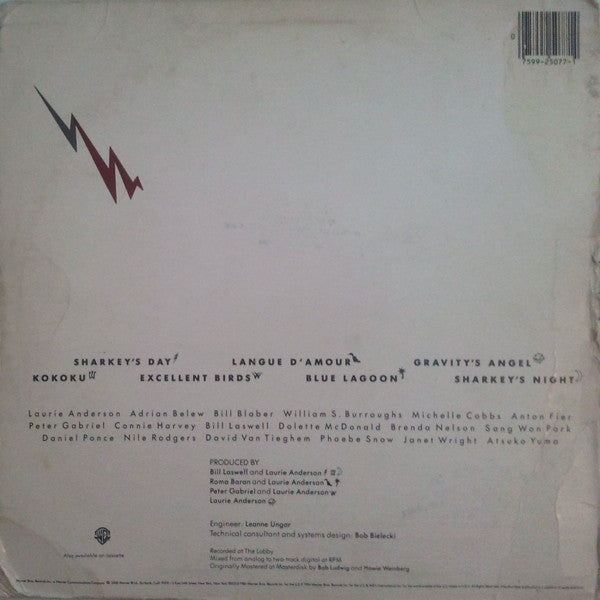 Laurie Anderson : Mister Heartbreak (LP, Album, Ltd, RM, Qui)