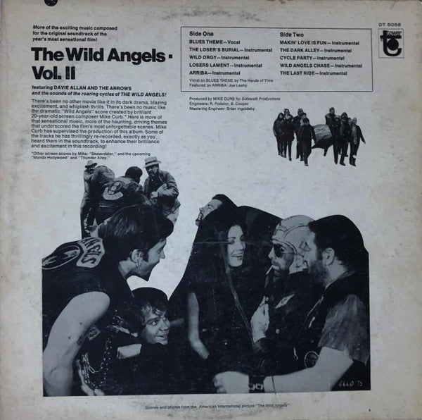 Mike Curb Featuring Davie Allan & The Arrows : The Wild Angels, Volume II (Original Soundtrack) (LP, Album, Los)