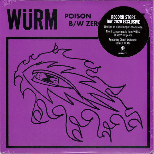 Würm : Poison b/w Zero Sum (7", Ltd)