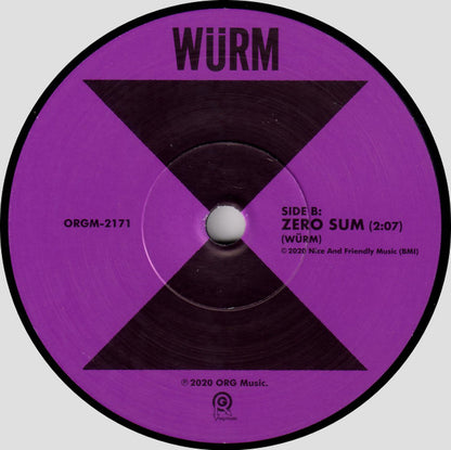 Würm : Poison b/w Zero Sum (7", Ltd)
