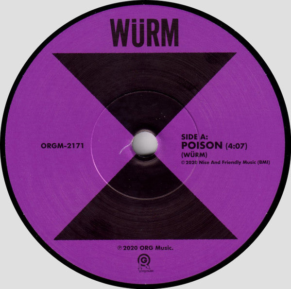 Würm : Poison b/w Zero Sum (7", Ltd)