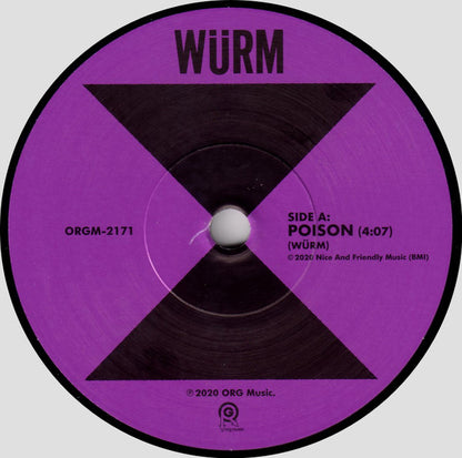 Würm : Poison b/w Zero Sum (7", Ltd)