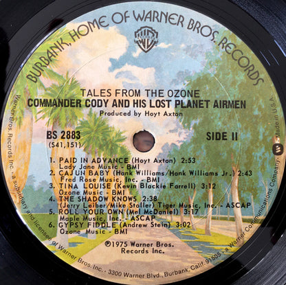 Commander Cody And His Lost Planet Airmen : Tales From The Ozone (LP, Album, Pit)