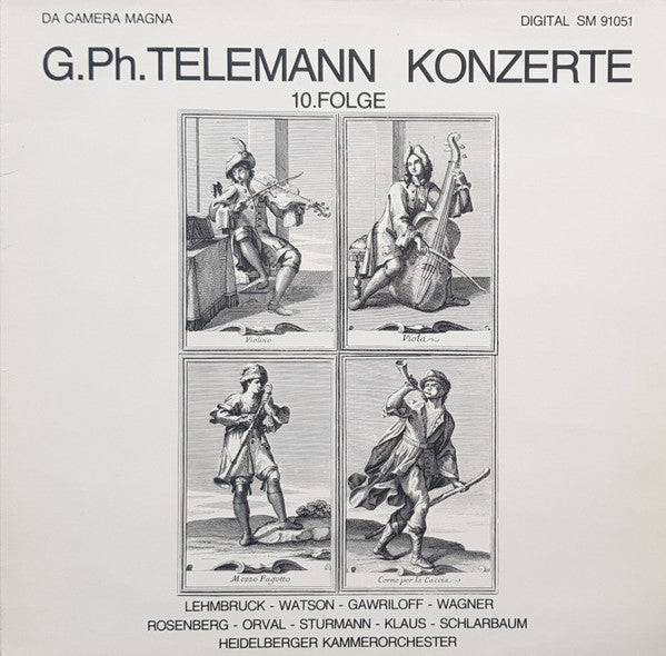 G. Ph.Telemann*, Heidelberger Kammerorchester : Konzerte 10. Folge (LP)