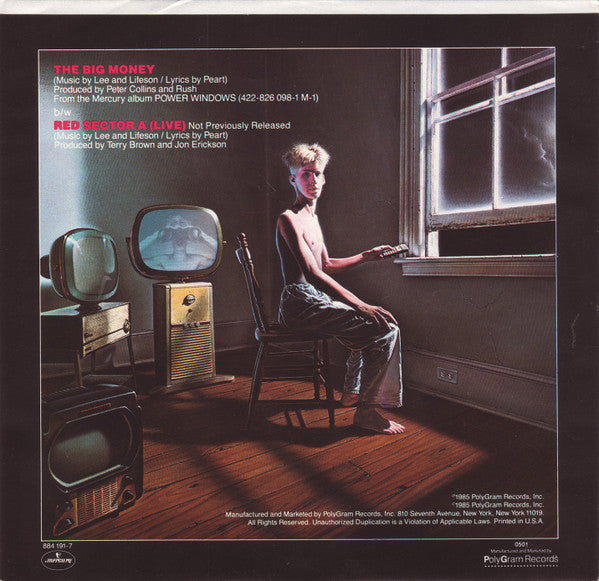Rush : The Big Money (7", Single, 016)