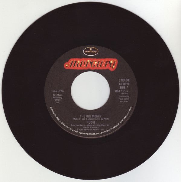 Rush : The Big Money (7", Single, 016)