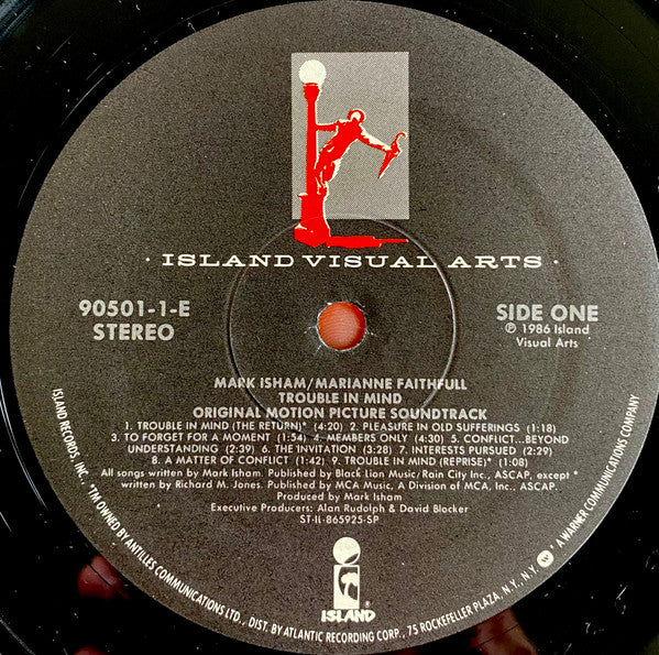 Mark Isham / Marianne Faithfull : Trouble In Mind (Original Motion Picture Soundtrack) (LP, Album, Spe)