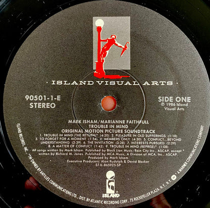 Mark Isham / Marianne Faithfull : Trouble In Mind (Original Motion Picture Soundtrack) (LP, Album, Spe)