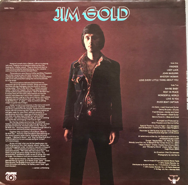 Gallery (2) Featuring Jim Gold : Gallery Featuring Jim Gold (LP, Album)