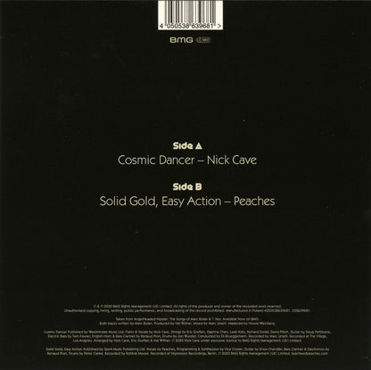 Nick Cave / Peaches : AngelHeaded Hipster (The Songs Of Marc Bolan & T. Rex) (7", RSD)