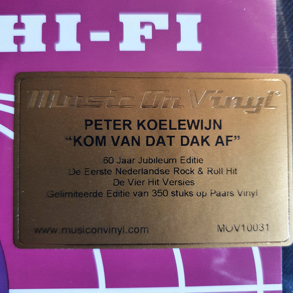 Peter Koelewijn & Zijn Rockets : Kom Van Dat Dak Af (10", Single, Num, RSD)