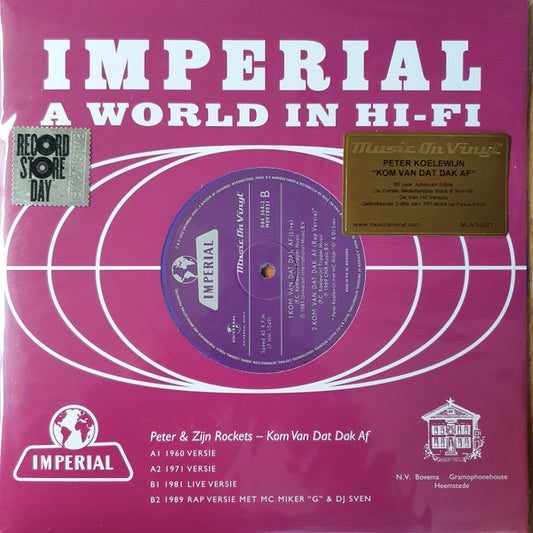 Peter Koelewijn & Zijn Rockets : Kom Van Dat Dak Af (10", Single, Num, RSD)