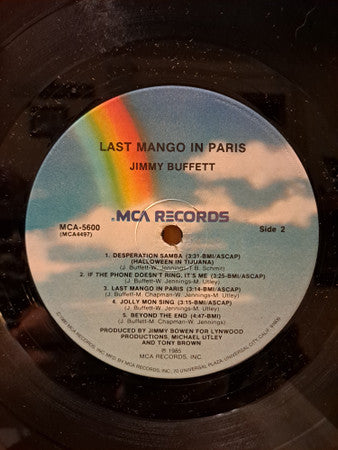 Jimmy Buffett : Last Mango In Paris (LP, Album, Pin)
