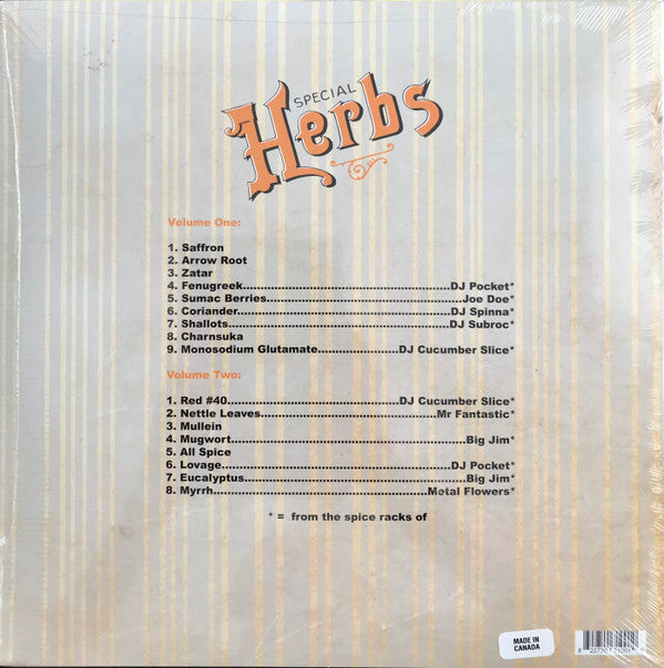 Metal Fingers : Special Herbs Vols 1&2 (2xLP, Comp, RE)