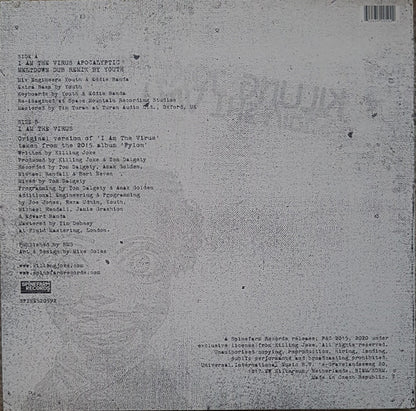 Killing Joke : I Am The Virus (12", Single)