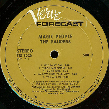 The Paupers : Magic People (LP, Album, H.V)