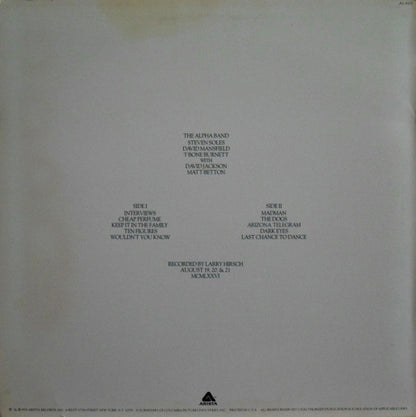 The Alpha Band : The Alpha Band (LP, Album, PRC)