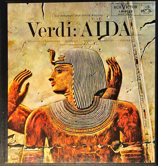 Giuseppe Verdi / Jussi Björling, Leonard Warren, Zinka Milanov, Orchestra Del Teatro Dell'Opera Di Roma And Coro Del Teatro Dell'Opera Di Roma Conducted By Jonel Perlea : Aïda (3xLP, Mono + Box)
