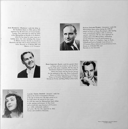 Giuseppe Verdi / Jussi Björling, Leonard Warren, Zinka Milanov, Orchestra Del Teatro Dell'Opera Di Roma And Coro Del Teatro Dell'Opera Di Roma Conducted By Jonel Perlea : Aïda (3xLP, Mono + Box)