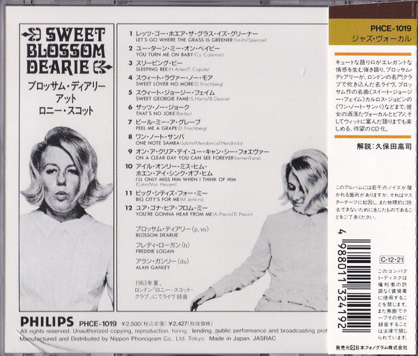 Blossom Dearie : Sweet Blossom Dearie (CD, Album, RE)