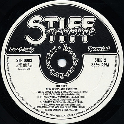 Ian Dury : New Boots And Panties!! (LP, Album, Ext)