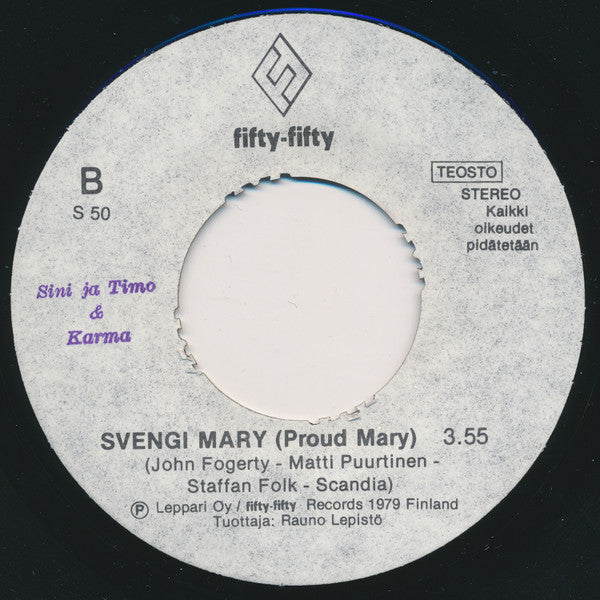 Sini & Timo Ja Karma (17) : Bahama Mama / Svengi Mary (7", Single)