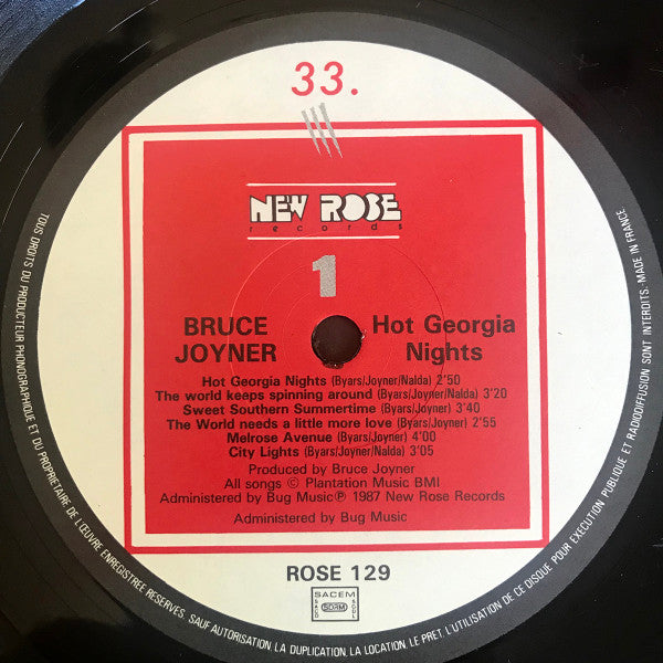 Bruce Joyner : Hot Georgia Nights (LP, Album + 7")