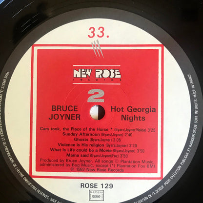 Bruce Joyner : Hot Georgia Nights (LP, Album + 7")