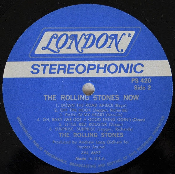 The Rolling Stones : The Rolling Stones, Now! (LP, Album, RE, H.V)