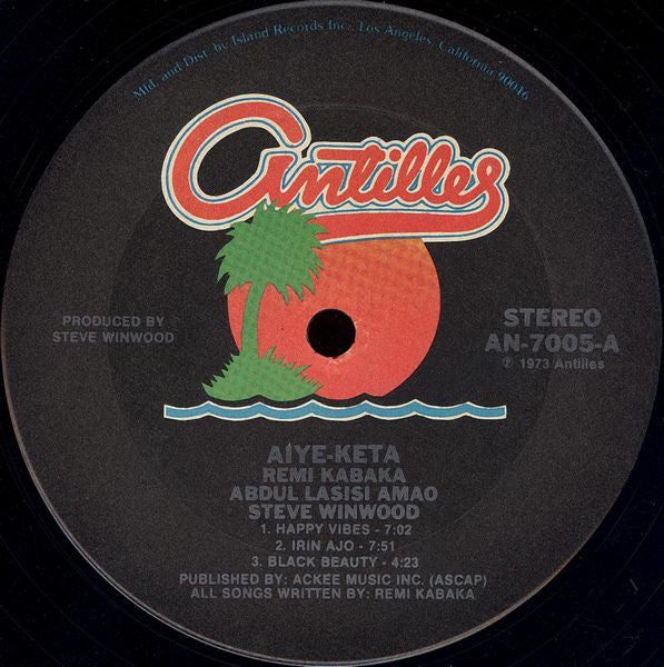 Remi Kabaka, Abdul Lasisi Amao & Steve Winwood : Aiye-Keta (LP, Album, RE, Ter)