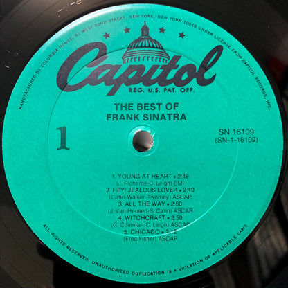 Frank Sinatra : The Best Of Frank Sinatra (LP, Comp, RE, RP, Car)