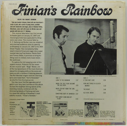 The Ron Marshall Singers, "Bugs" Bower And The Yankee Doodle Chorus & Orchestra : Glory Be! tis all the hit songs of Finian's Rainbow (LP)