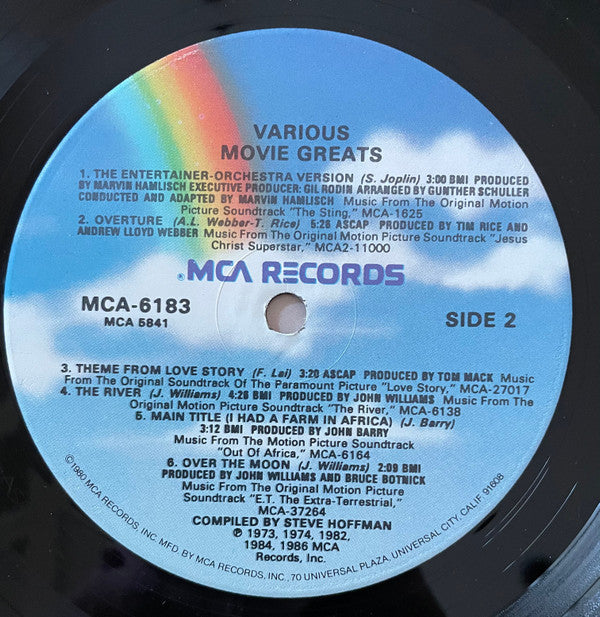 Various : Movie Greats (LP, Comp, Glo)