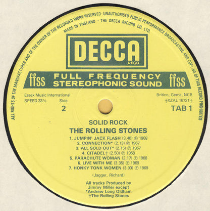 The Rolling Stones : Solid Rock (LP, Comp)