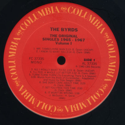 The Byrds : The Original Singles 1965-1967 Volume 1 (LP, Comp, Mono, RP, Car)