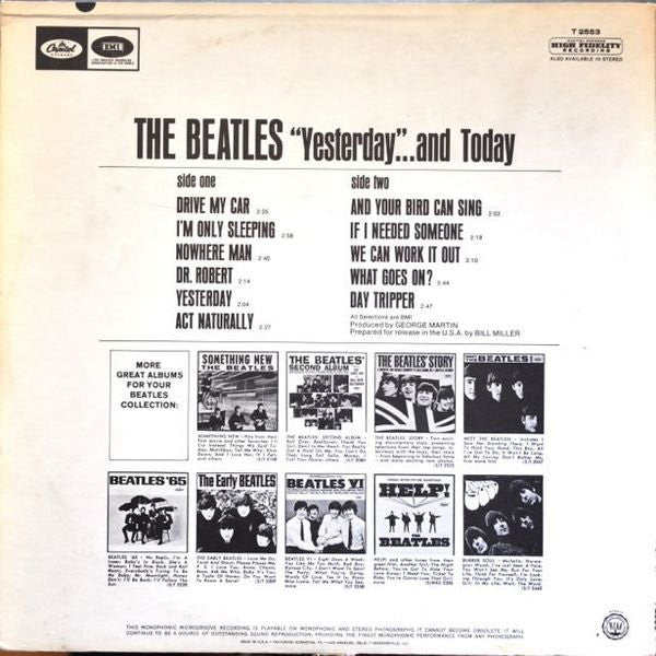 The Beatles : Yesterday And Today (LP, Album, Comp, Mono, Los)