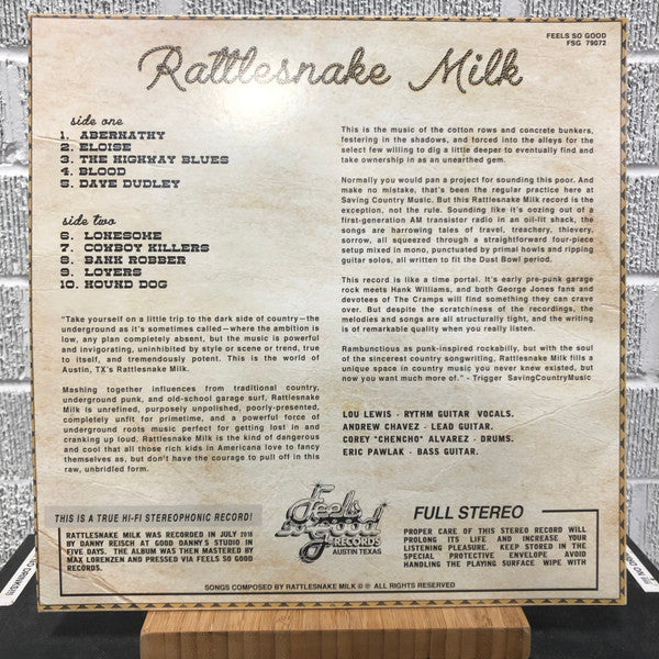 Rattlesnake Milk : Rattlesnake Milk (LP, Album)