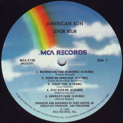 Levon Helm : American Son (LP, Album, Pin)