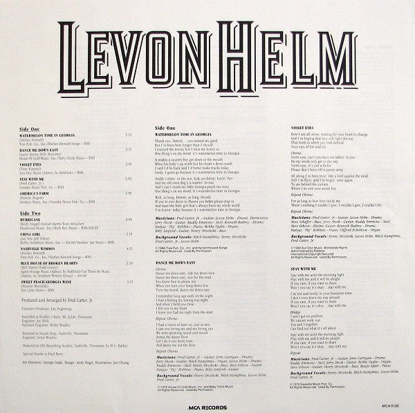 Levon Helm : American Son (LP, Album, Pin)