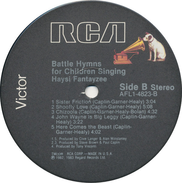 Haysi Fantayzee : Battle Hymns For Children Singing (LP, Album)
