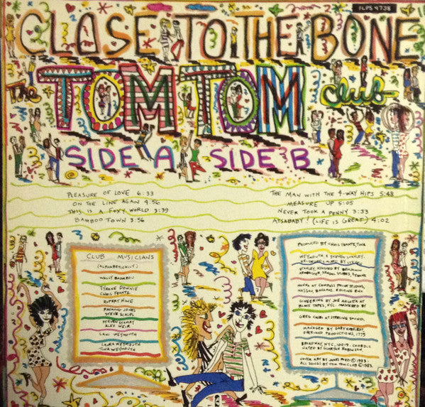 Tom Tom Club : Close To The Bone (LP, Album, Ltd, Ora)