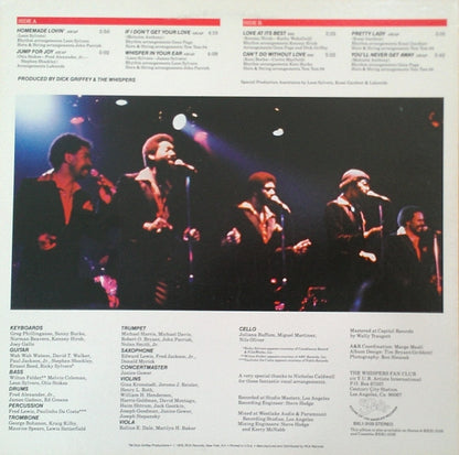 The Whispers : Whisper In Your Ear (LP, Album)