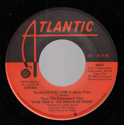 James Horner : Theme Of Star Trek II The Wrath Of Khan (7", Single, Spe)